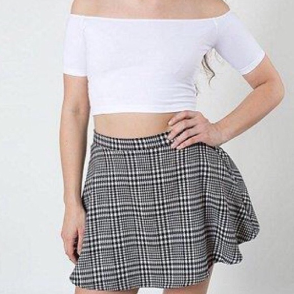 5/$15 American Apparel houndstooth circle skirt